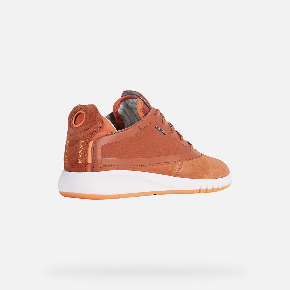 Geox Sneakers Orange Aerantis - Geox Mens Shoes - QYJRTE934